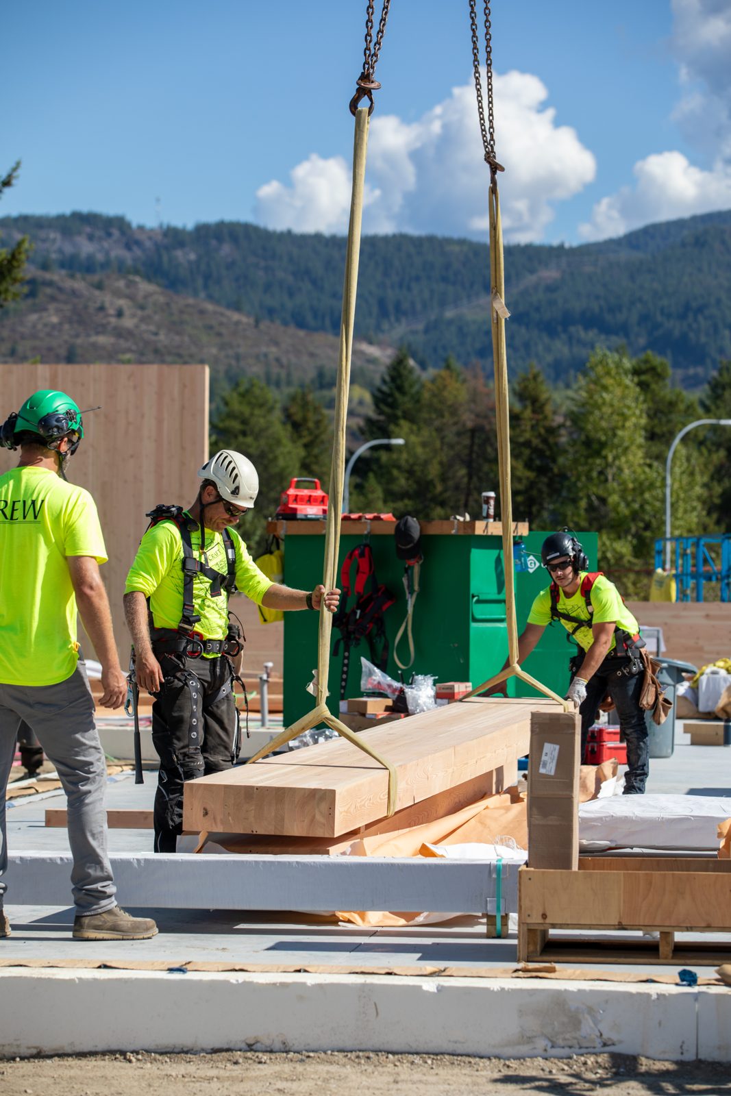 The Confluence under construction, mass timber frame — photo 2